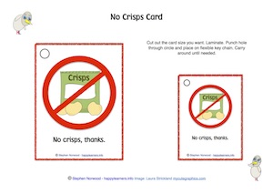 No Crisps Card